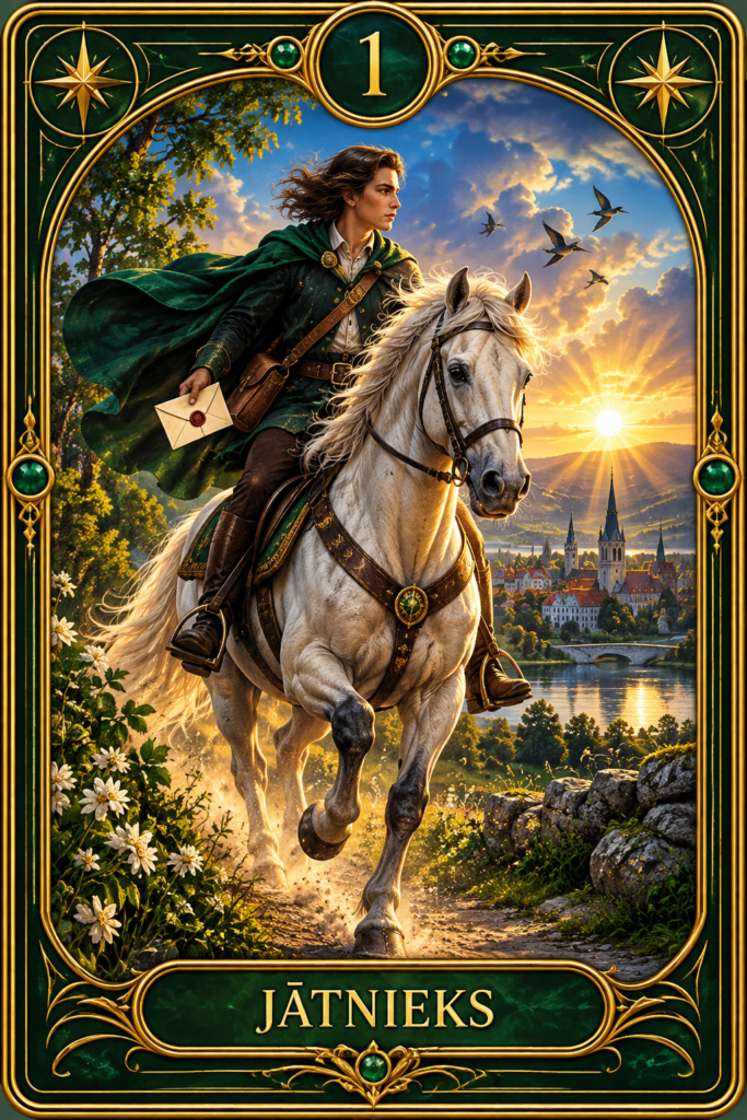 01 Jātnieks Lenormand kārts