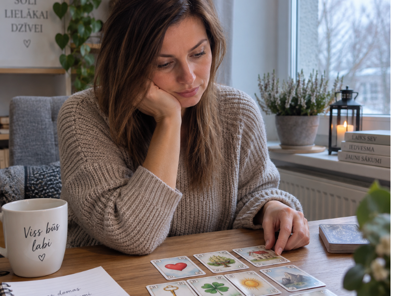 Kā man rīkoties Lenormand attiecību zīlēšana